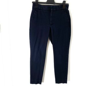 Banana Republic Black High Rise Slim Ankle Pants Stretch Tailored Work Trousers